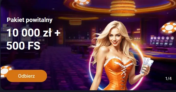 Interfejs mobilny VOX Casino na smartfonie